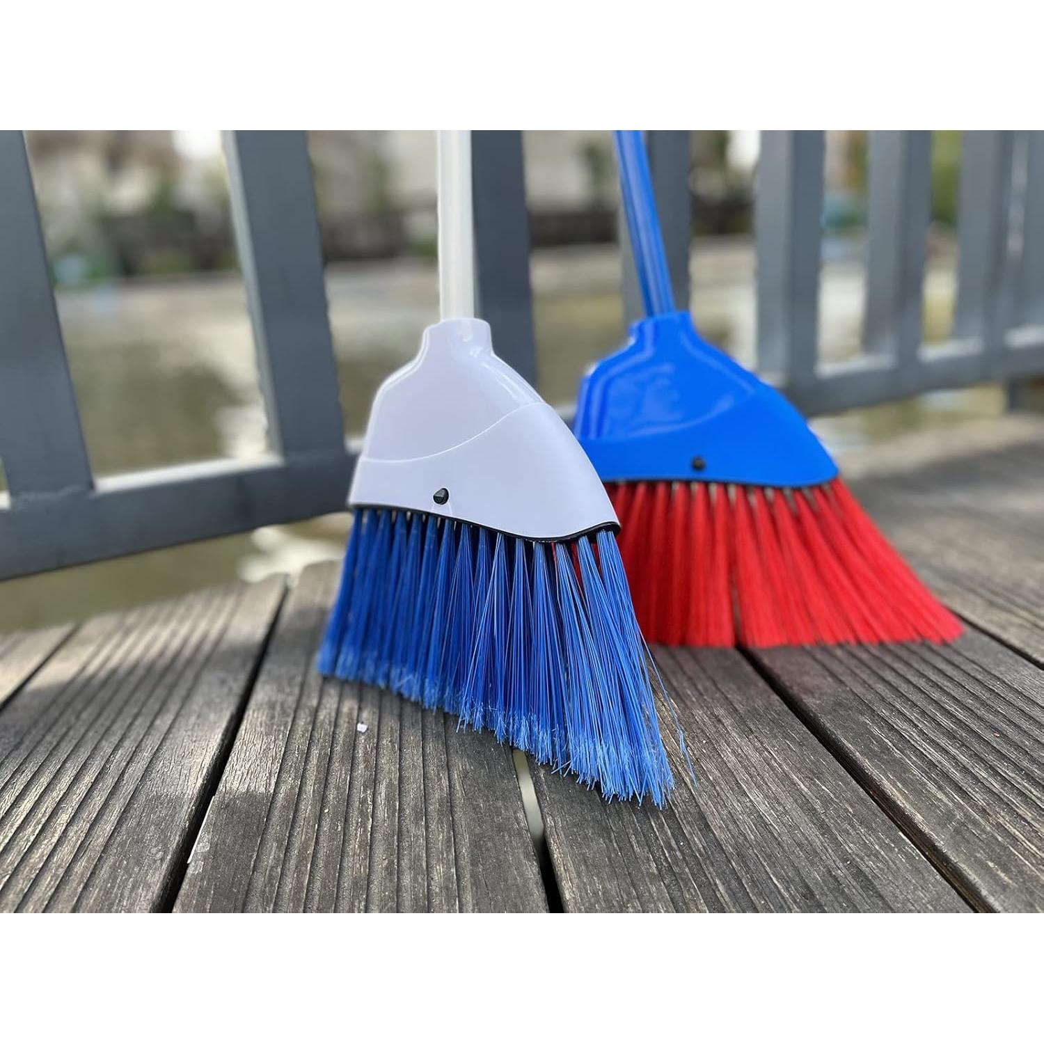 Juego de Escoba y Recogedor para Niños Azul y Rojo