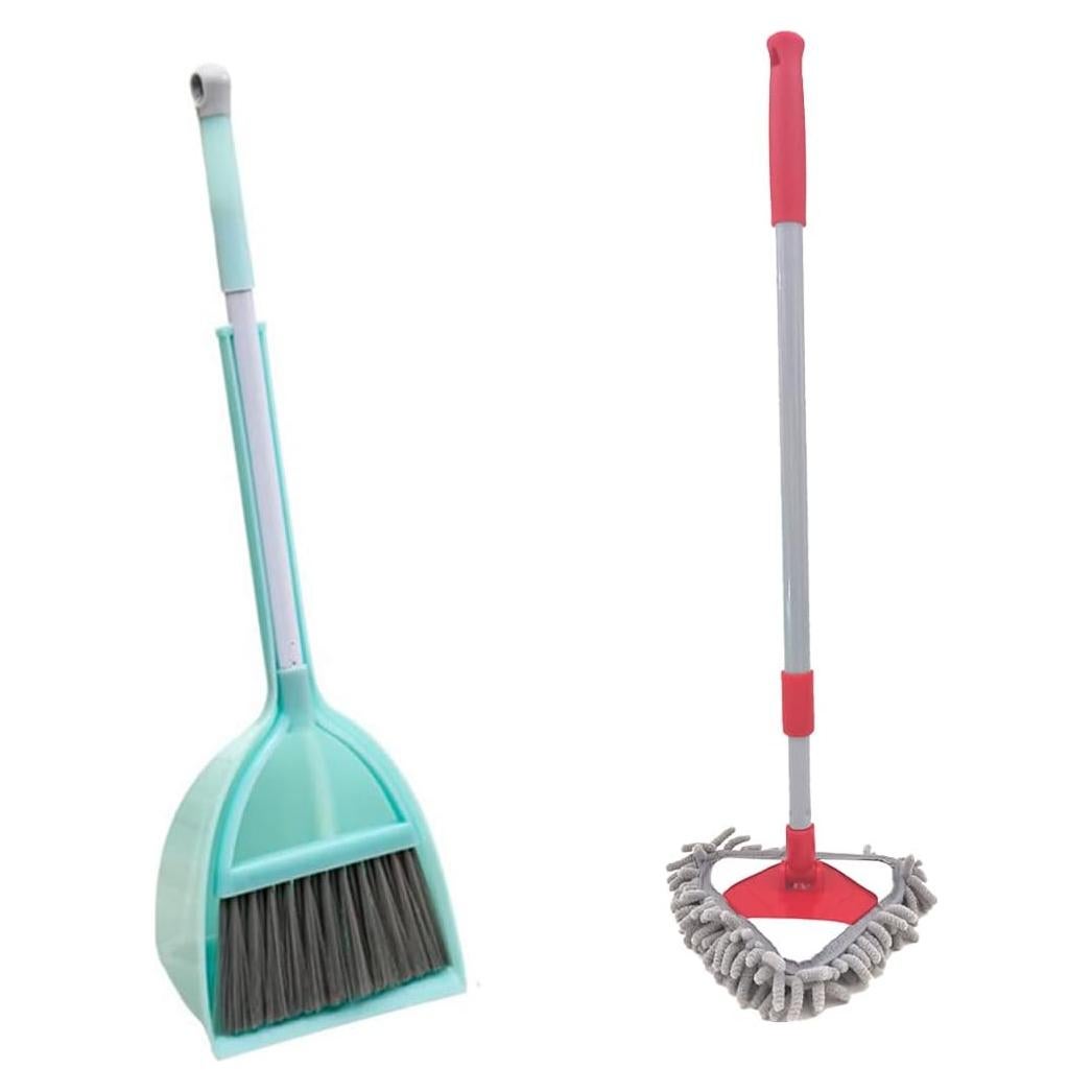 Mini Escoba y Recogedor para Niños - Juego de Limpieza 52cm