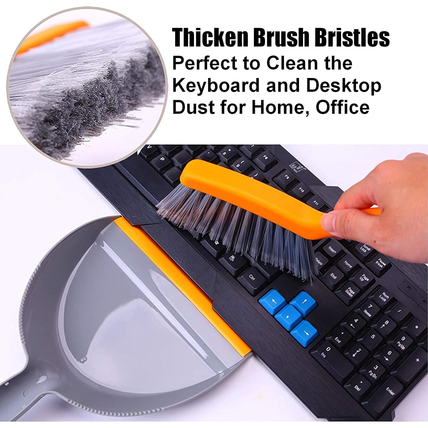 Juego de Escoba y Recogedor Mini Boershun Gris Naranja