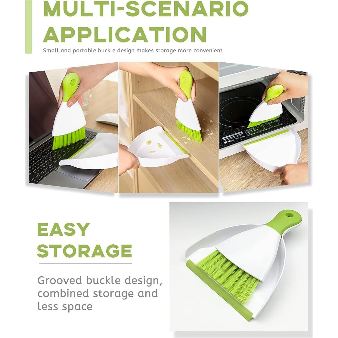 Juego de Escoba y Recogedor Mini WDDBHSKN Verde