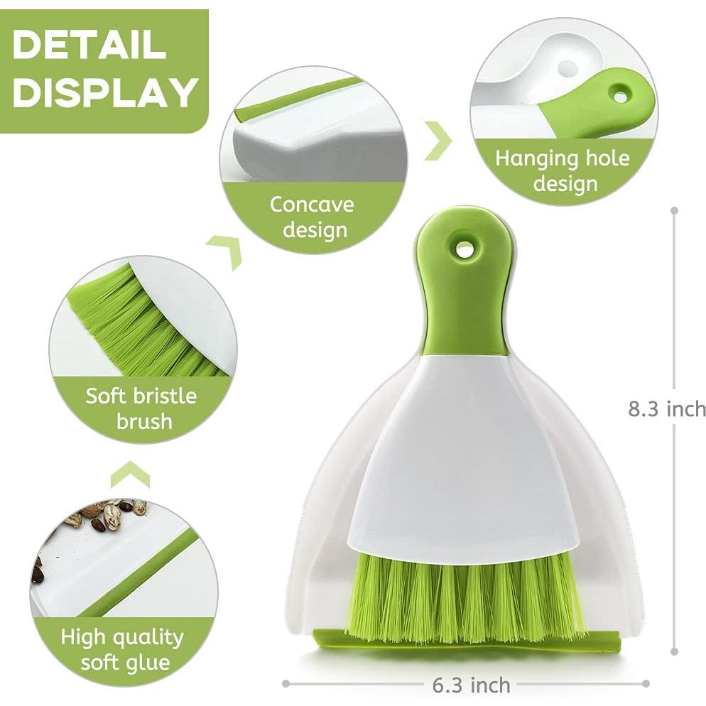 Juego de Escoba y Recogedor Mini WDDBHSKN Verde