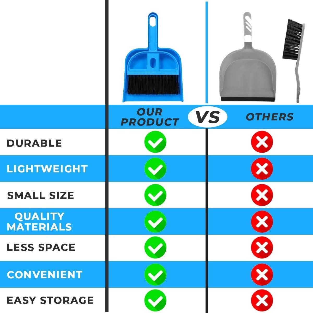 Juego de Escoba y Recogedor Mini 2 Brothers Rosa 19.5x13 cm