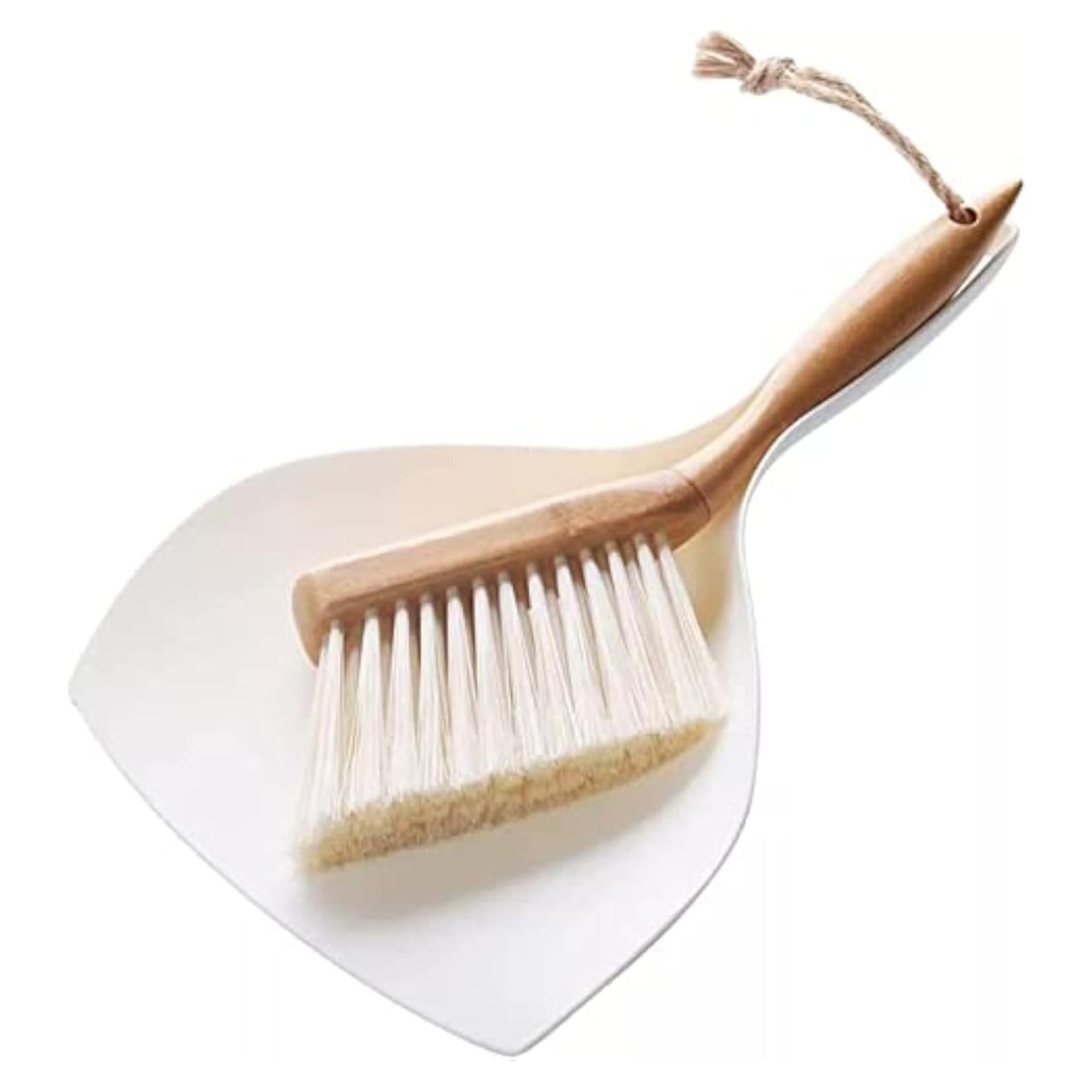 Juego de Escoba y Recogedor Mini fhgnysm - Mango de Bambú 29.2 cm