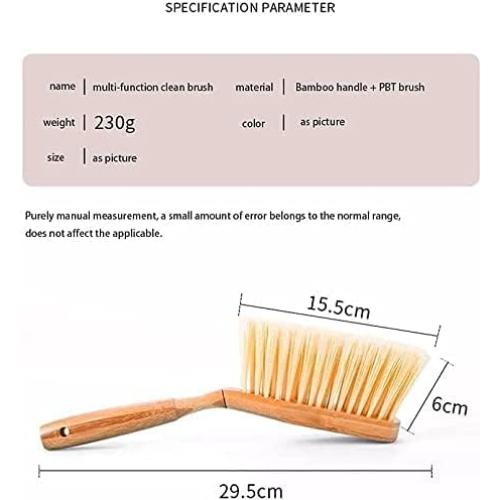 Juego de Escoba y Recogedor Mini fhgnysm - Mango de Bambú 29.2 cm