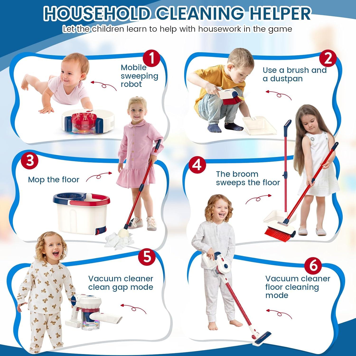 Juego de Limpieza para Niños 12 Piezas COOLFOX Aspiradora