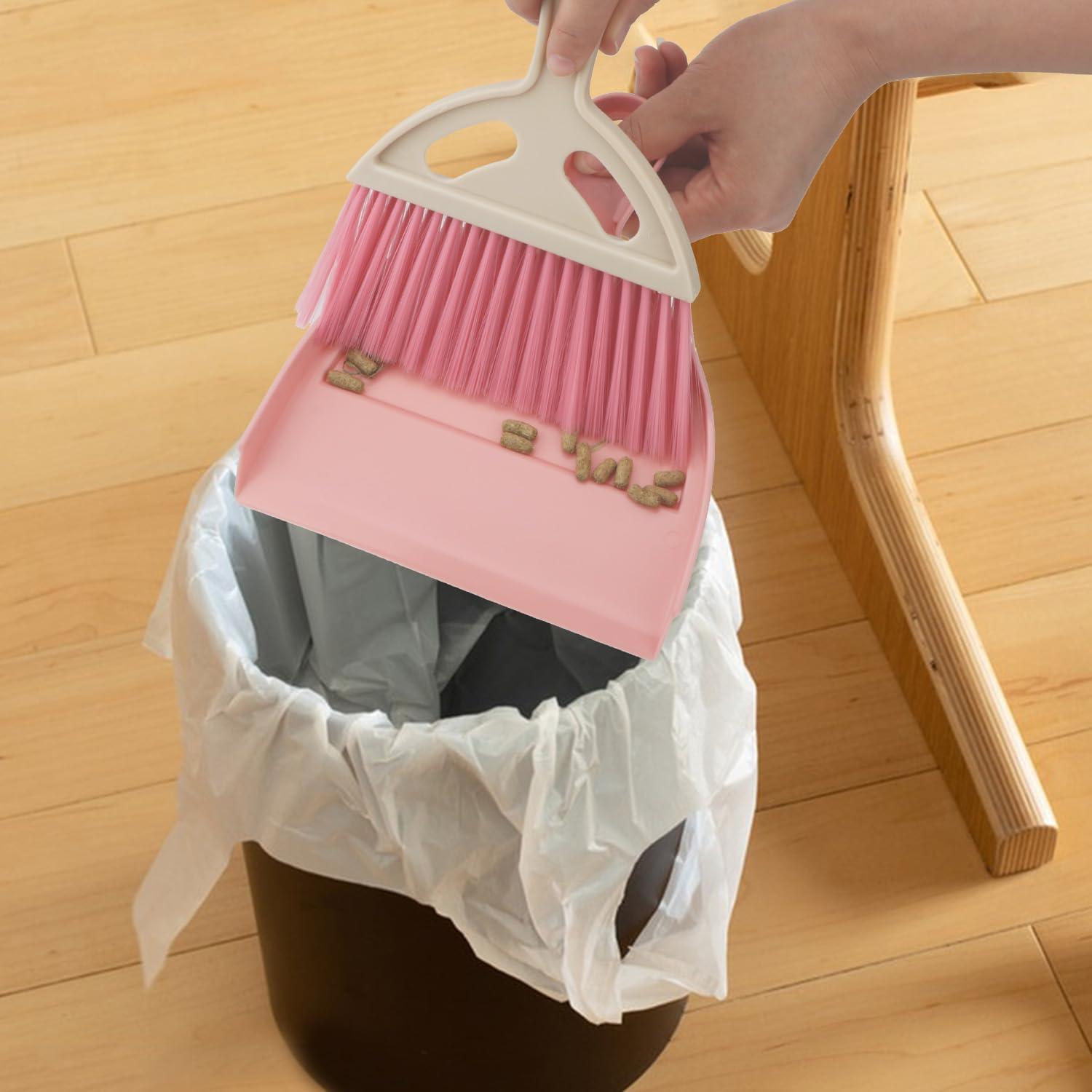 Juego de Escoba y Recogedor Portátil Brosay Rosa 1 Pcs