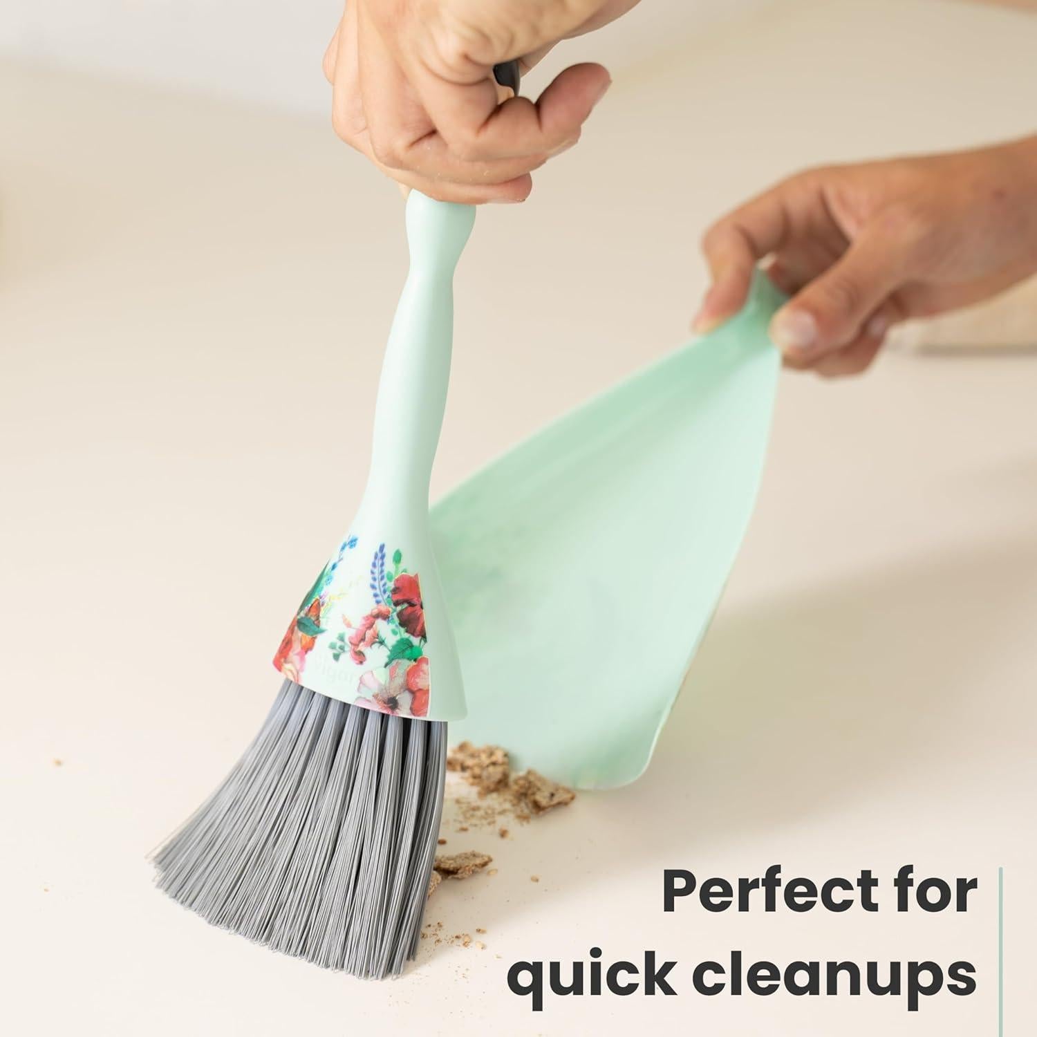 Juego de Escoba y Recogedor Vigar Mini Turquesa 27cm