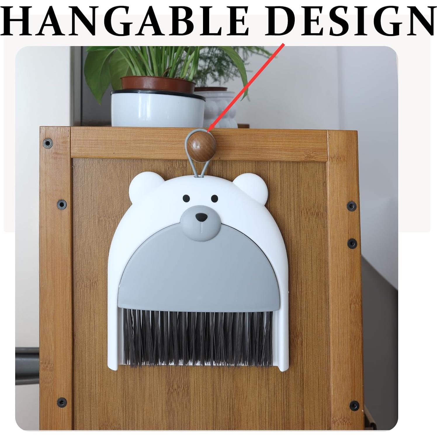 Juego de Escoba y Recogedor Chanseen Mini Compacto 16cm