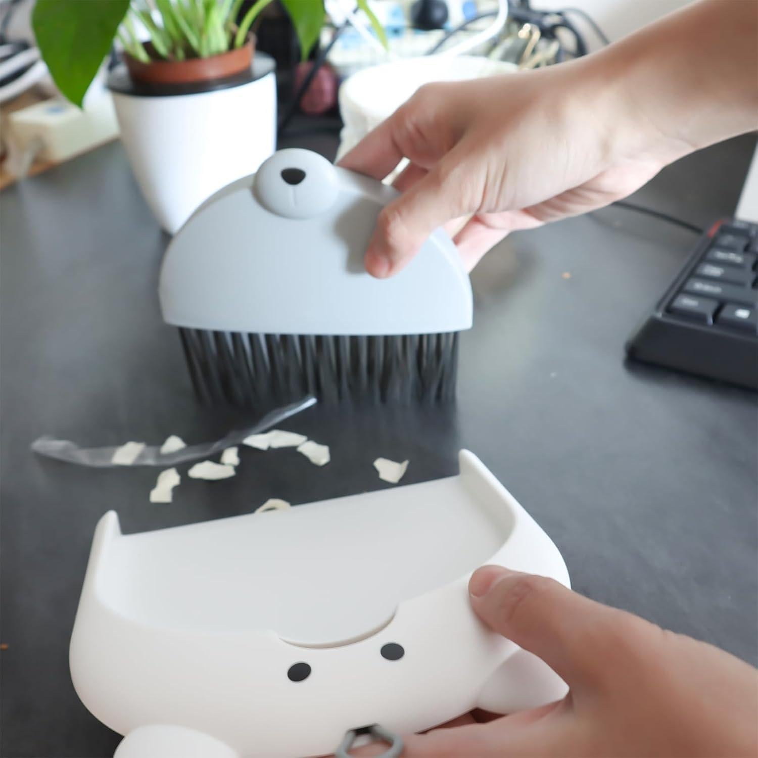 Juego de Escoba y Recogedor Chanseen Mini Compacto 16cm