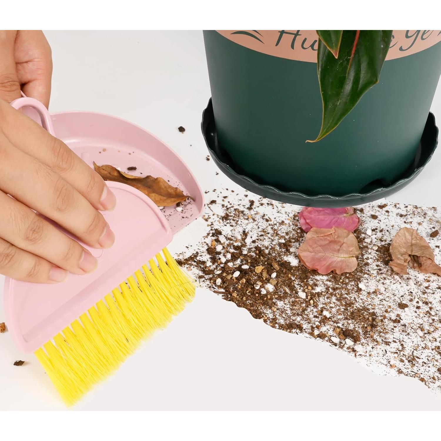 Juego de Escoba y Recogedor Compacto Shaloxar Rosa 14.48x20.93cm