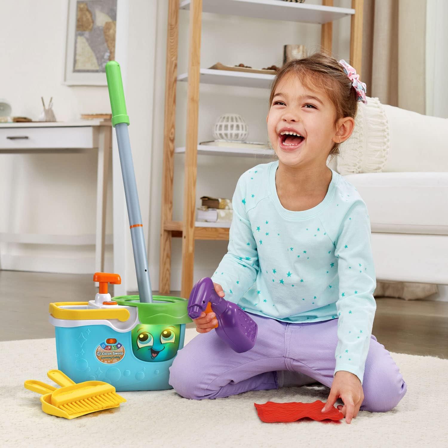 Caddy de Limpieza Interactivo VTech Clean Sweep Azul 3-5 Años