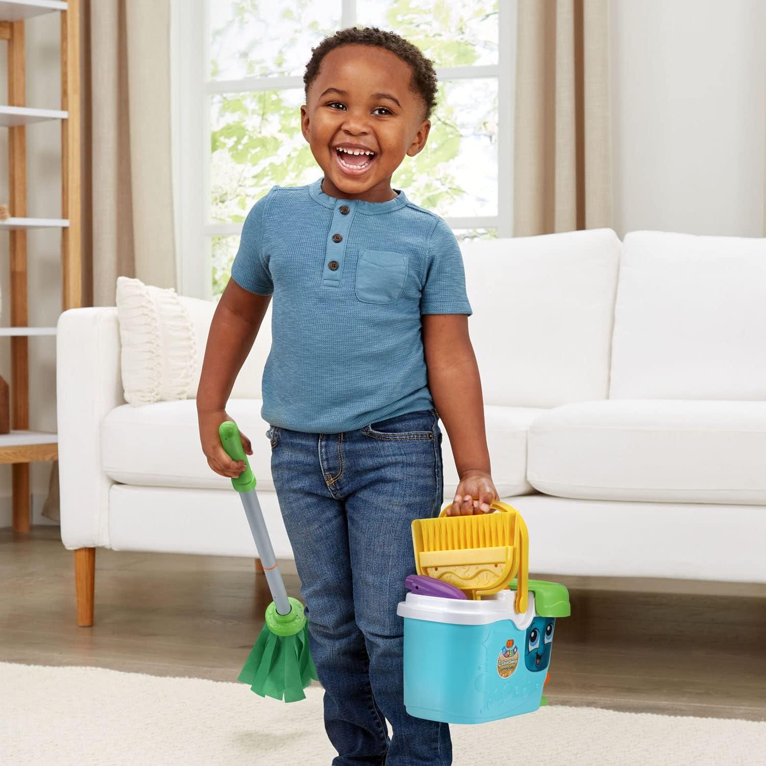 Caddy de Limpieza Interactivo VTech Clean Sweep Azul 3-5 Años