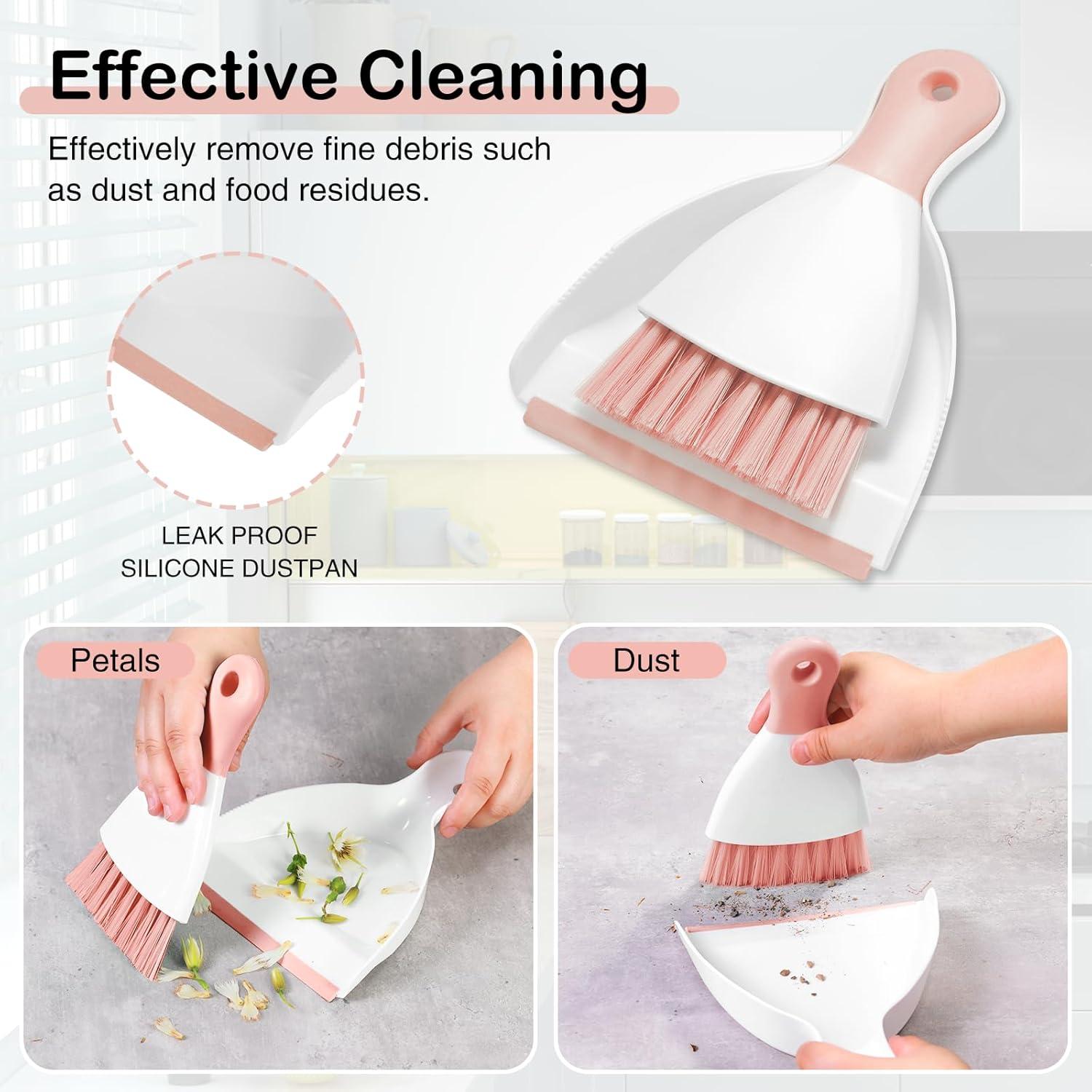 Juego Mini Escoba y Recogedor NACENA Rosa Compacto 0.15kg