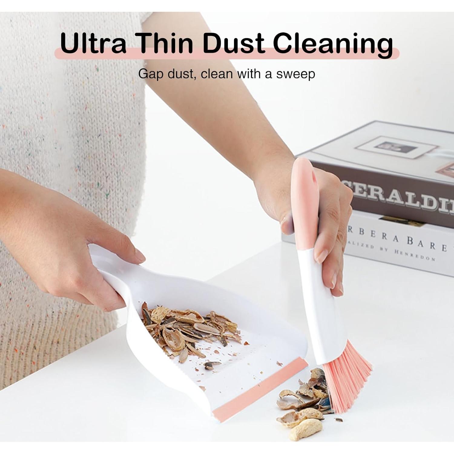 Juego Mini Escoba y Recogedor NACENA Rosa Compacto 0.15kg