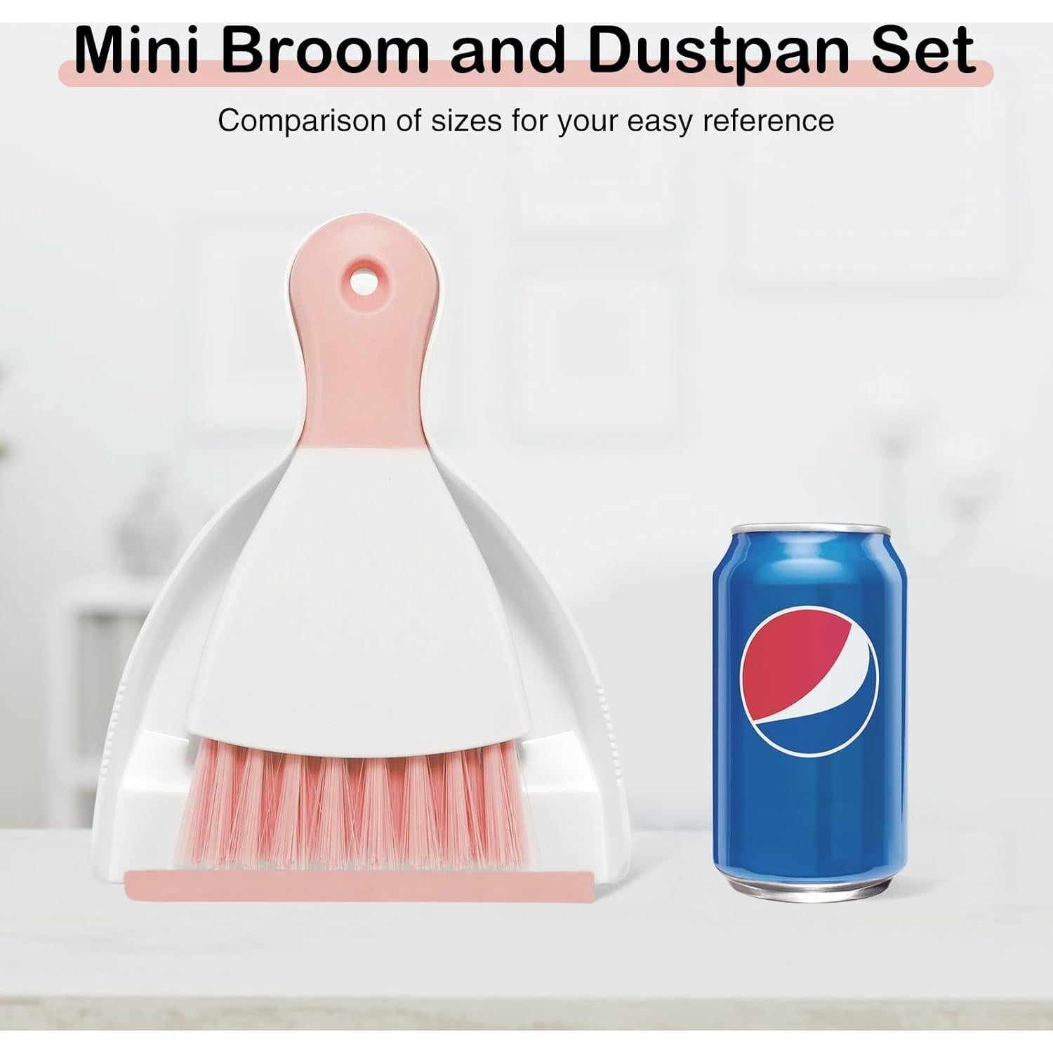 Juego Mini Escoba y Recogedor NACENA Rosa Compacto 0.15kg