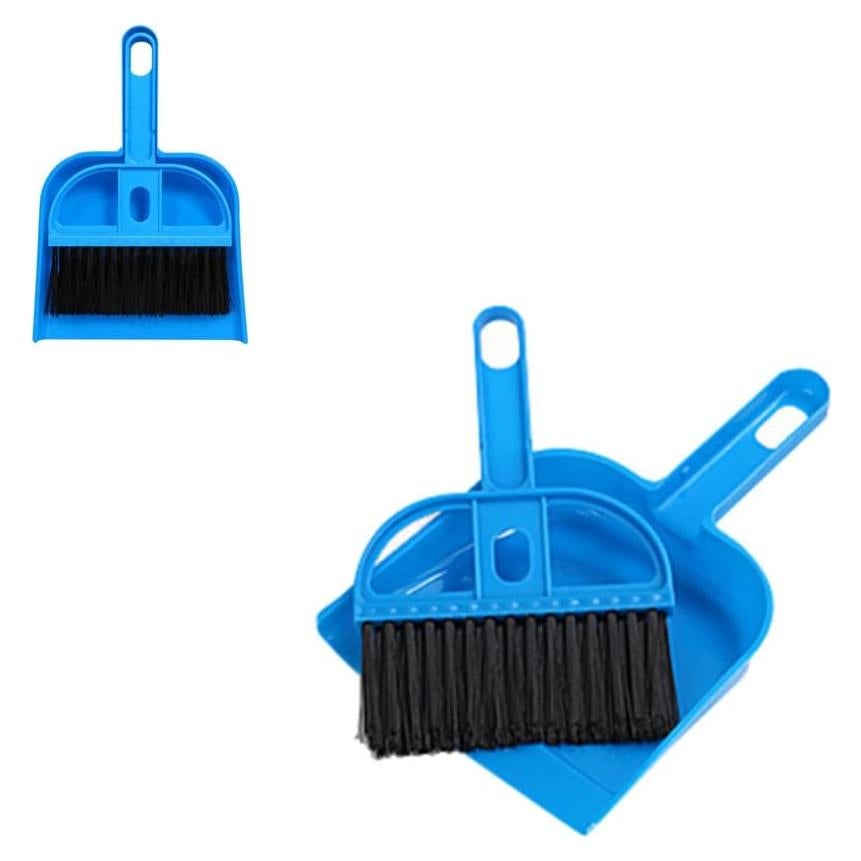 Juego de Escoba y Recogedor Compacto Mengqianxun - Azul
