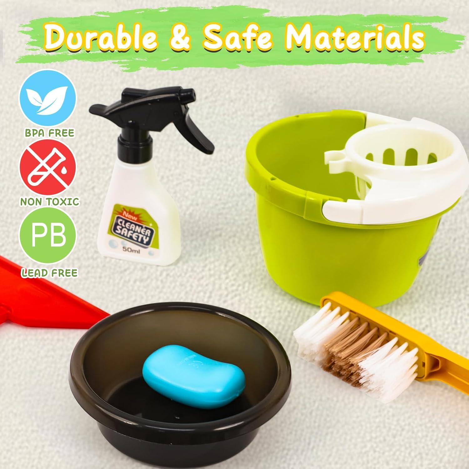 Juego de Limpieza Infantil XIAPIA 14 Piezas Aspiradora 2 en 1