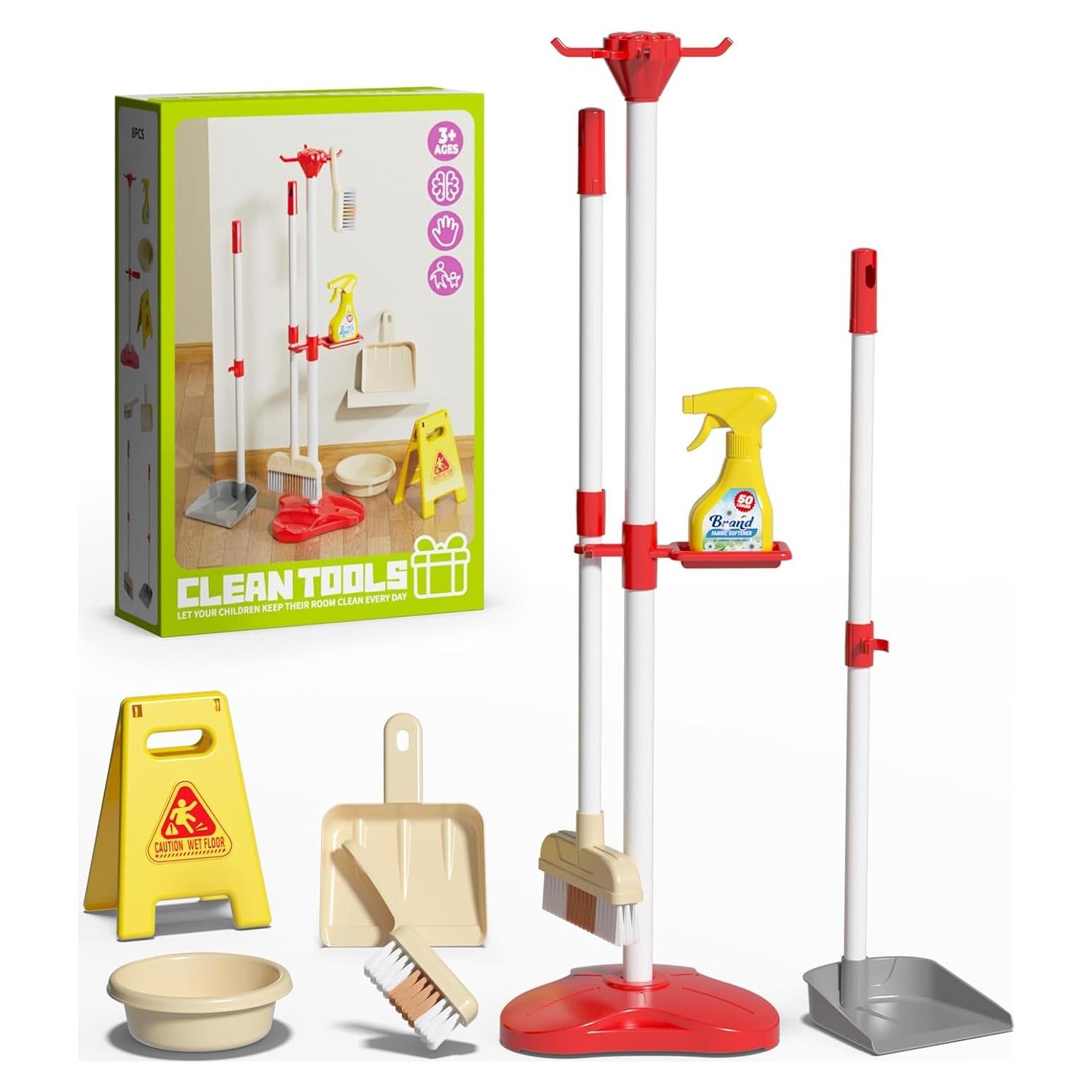 Juego de Limpieza Mini DOLIVE 8 Piezas para Niños