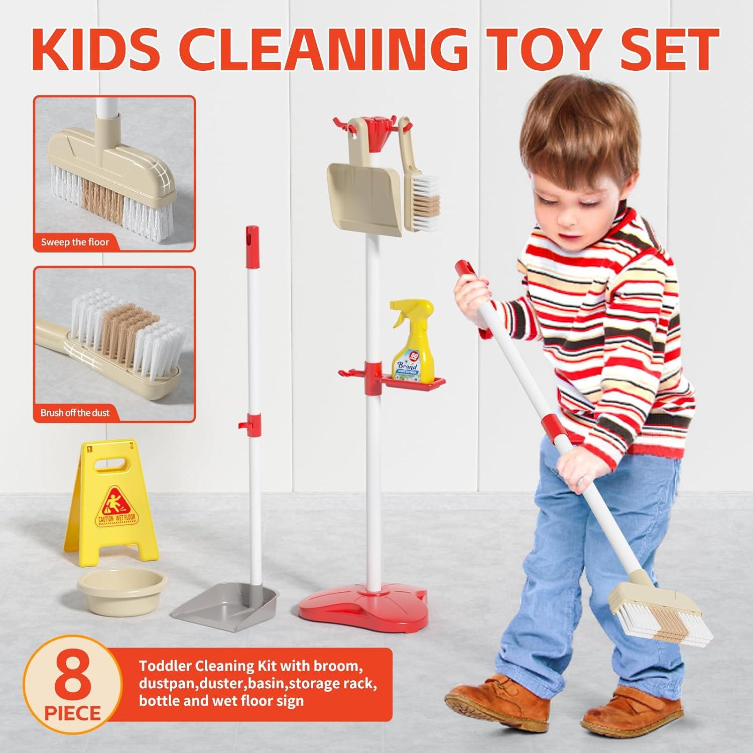 Juego de Limpieza Mini DOLIVE 8 Piezas para Niños