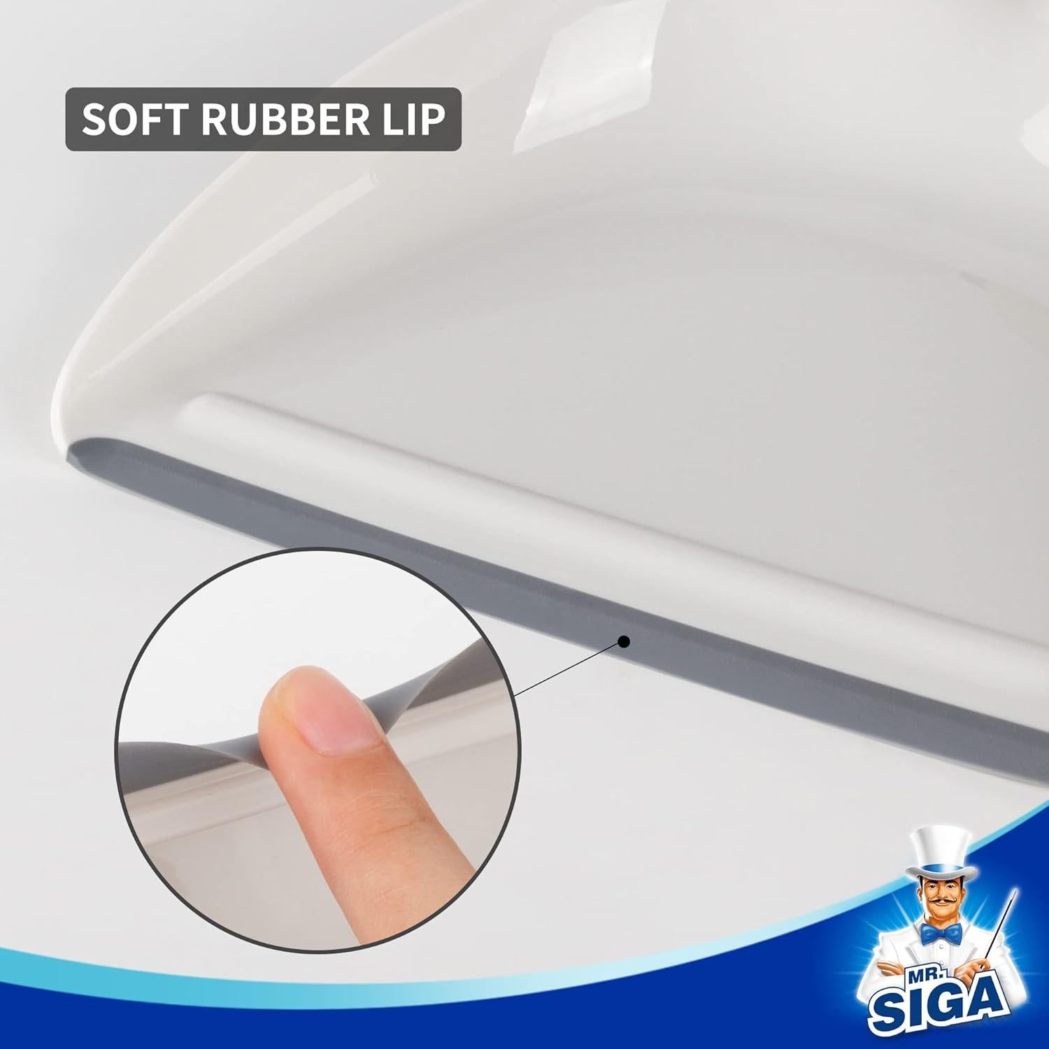 Conjunto de Recogedor y Cepillo MR.SIGA con Mango de Bambú