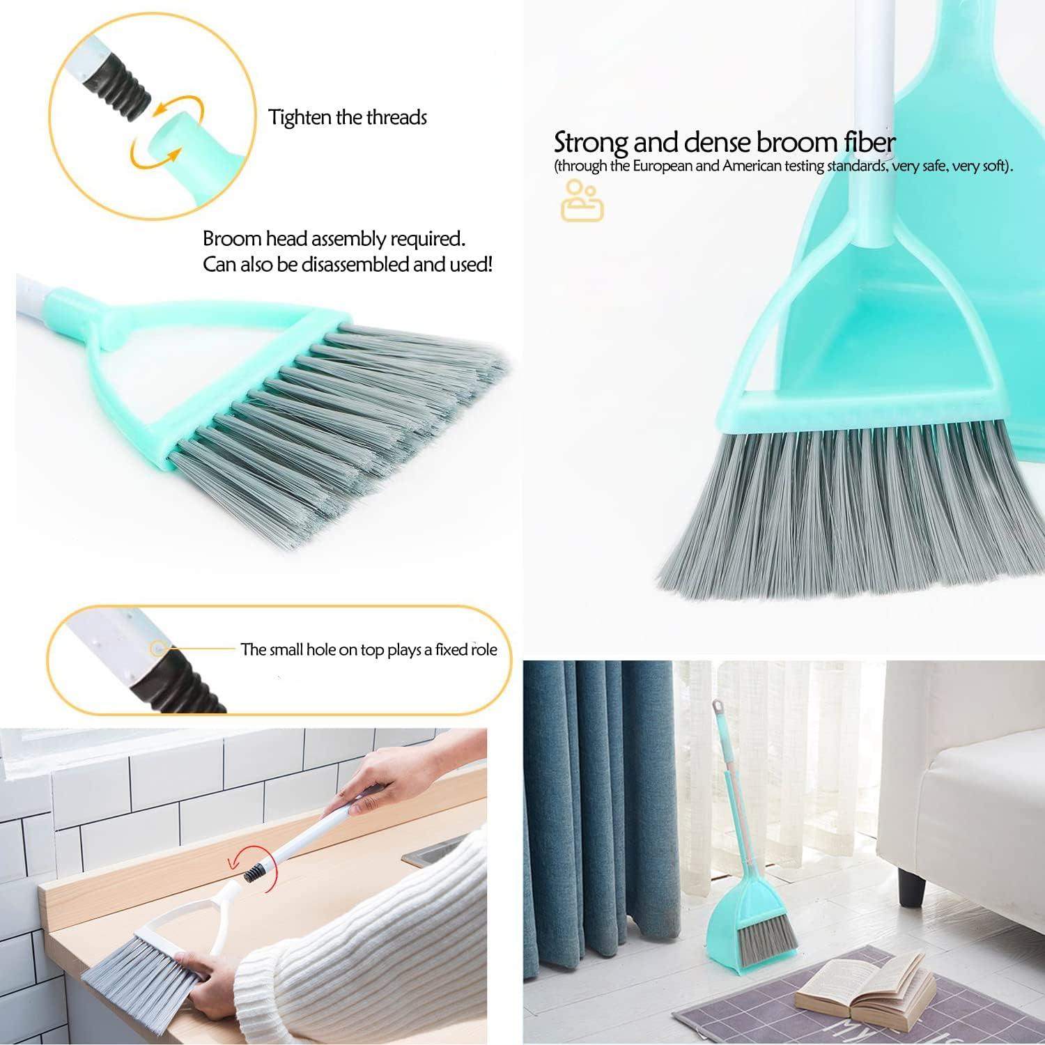 Juego de Limpieza Infantil 7 Piezas CTRLZS - Mopa, Escoba, Cepillo