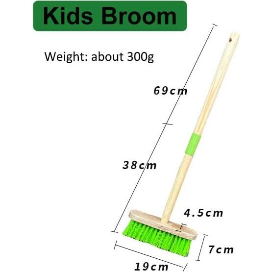 Escoba para Niños Xifando - Mango de Madera 69.85 cm