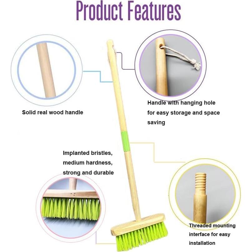 Escoba para Niños Xifando - Mango de Madera 69.85 cm