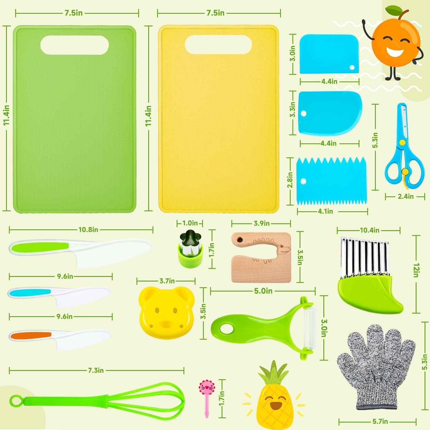 Juego de Herramientas de Cocina Montessori Labeol 32 Piezas