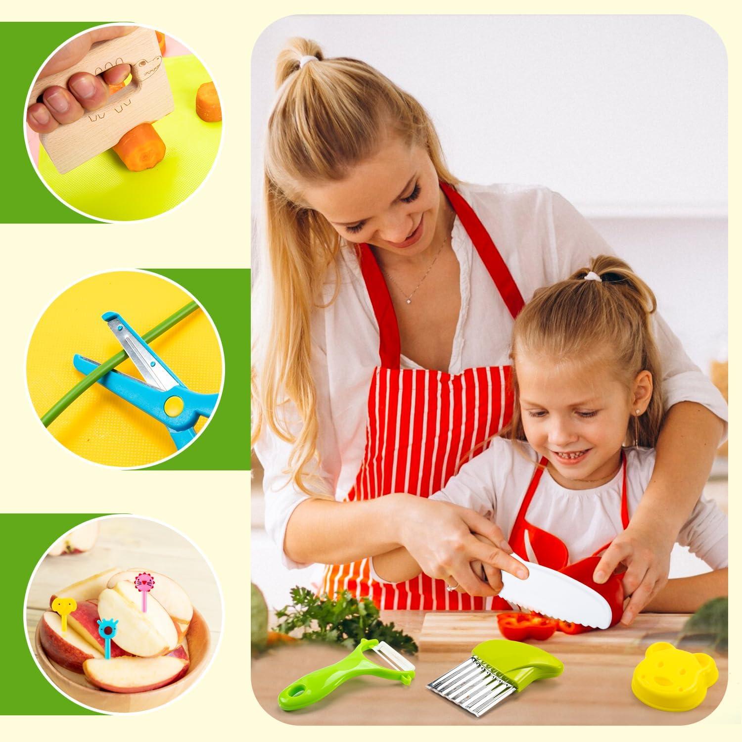 Juego de Herramientas de Cocina Montessori Labeol 32 Piezas