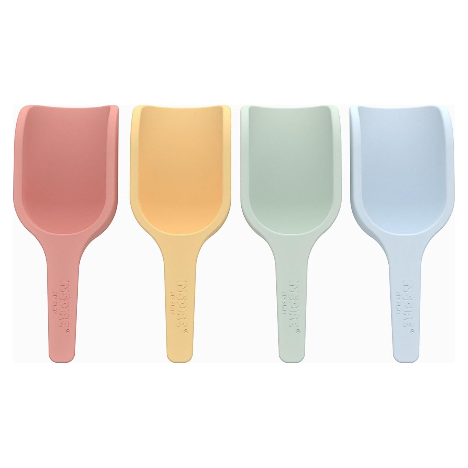 Mini Cucharas de Silicona Inspire My Play - 4 Piezas para Juego Sensorial