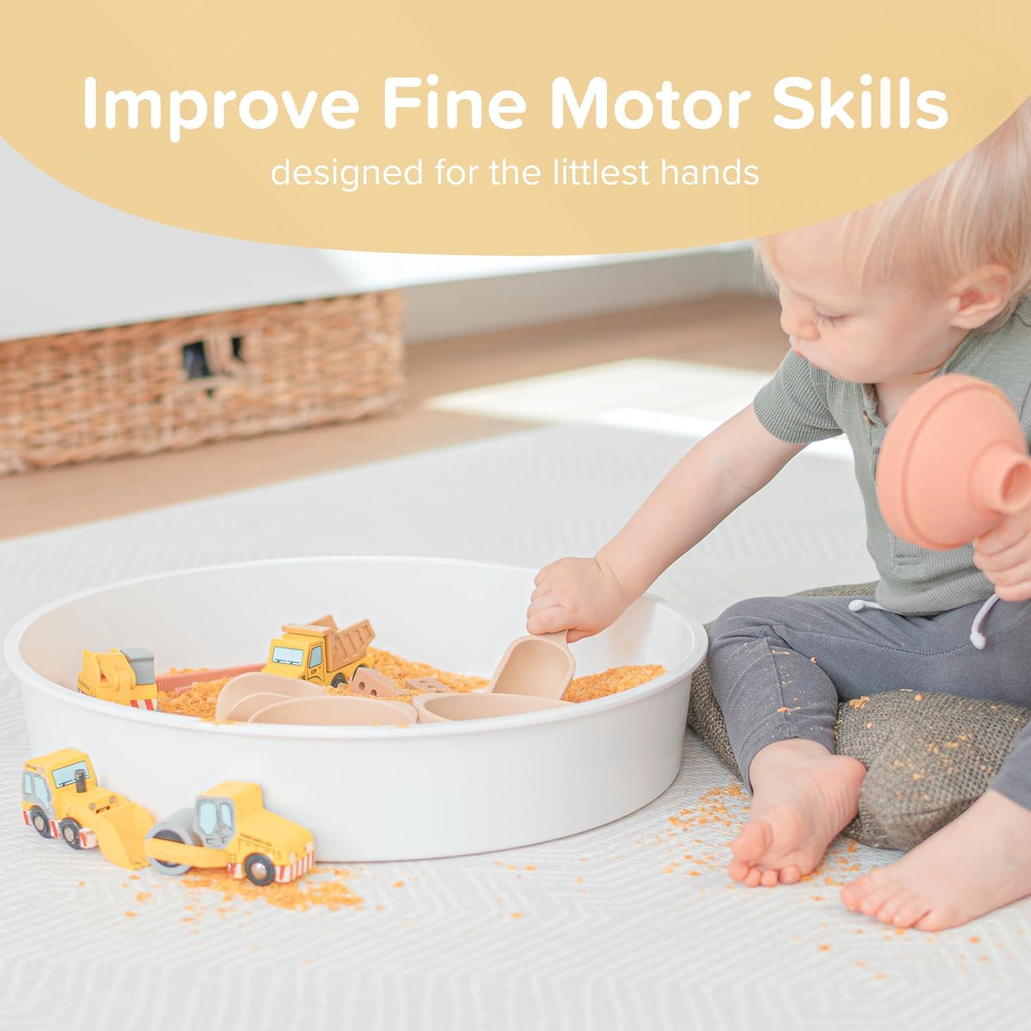 Mini Cucharas de Silicona Inspire My Play - 4 Piezas para Juego Sensorial