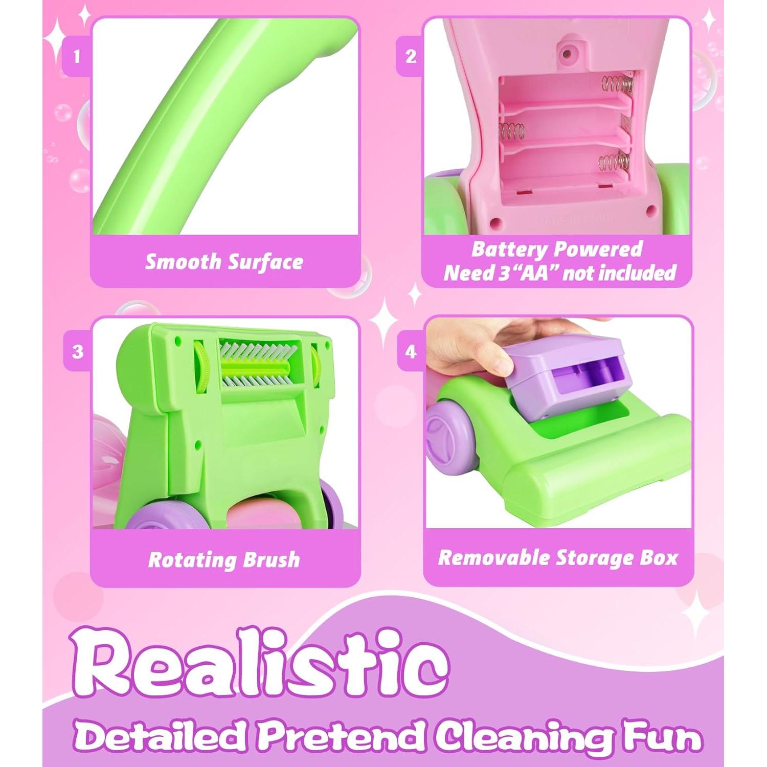 Aspiradora de Juguete BOIMOES con Sonidos y Luces - 3 a 6 Años