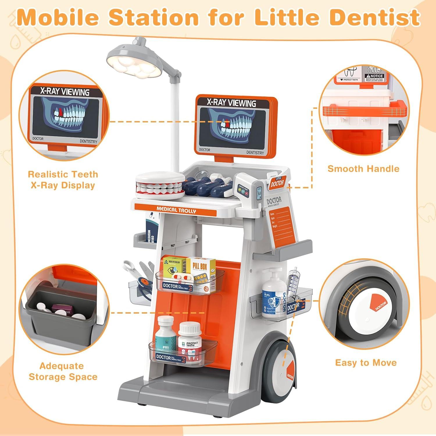 Kit de Juego de Dentista Dreamon - 29 Piezas para Niños 3+ Años