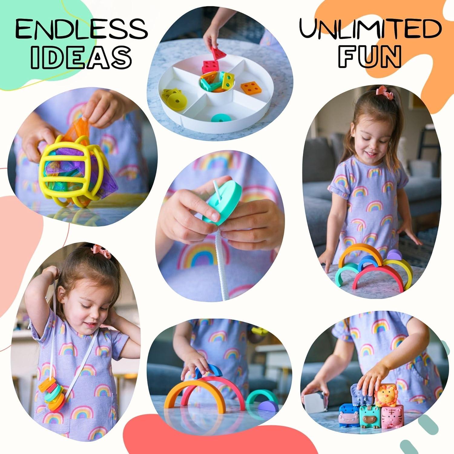 Set de Juguetes Montessori Mac y Amigos 5 en 1 para Bebés