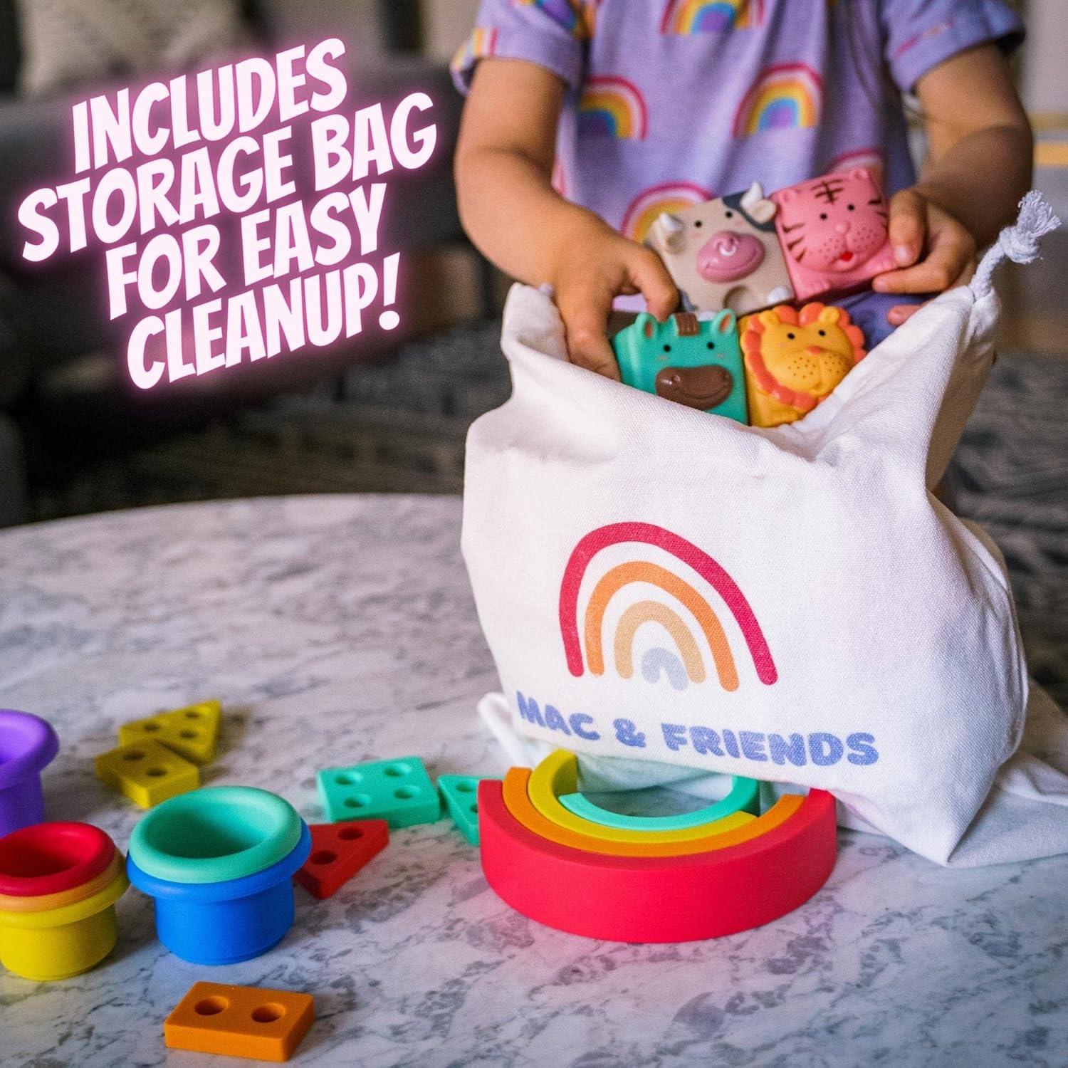 Set de Juguetes Montessori Mac y Amigos 5 en 1 para Bebés