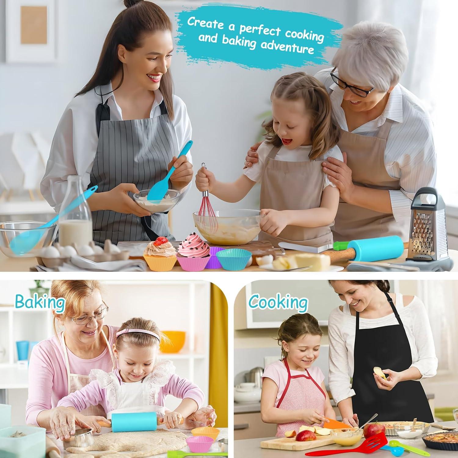 Juego de Cocina y Repostería Suhctuptx 44 Piezas para Niños