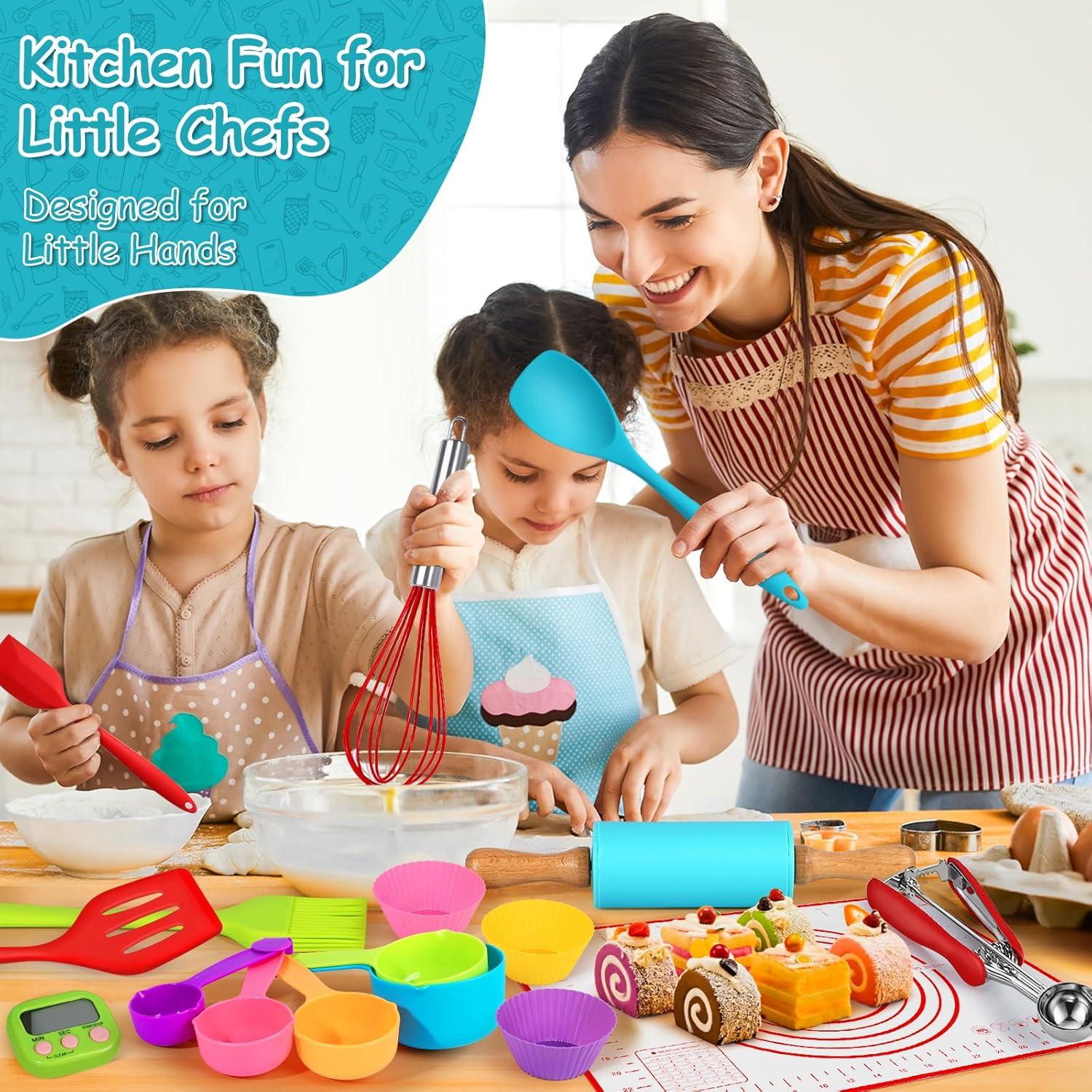 Juego de Cocina y Repostería Suhctuptx 44 Piezas para Niños