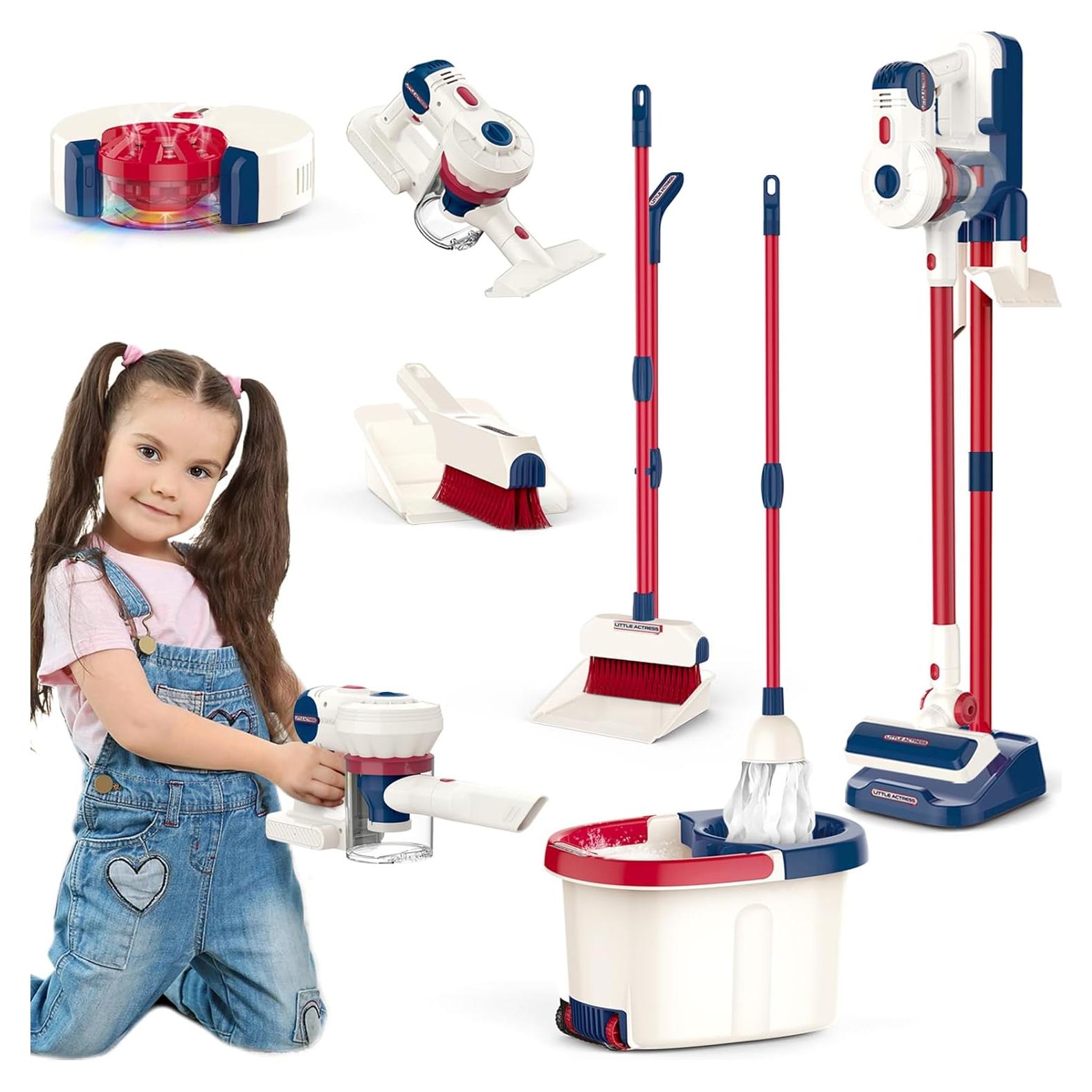 Juego de Limpieza Fistone para Niños 12 Piezas Aspiradora