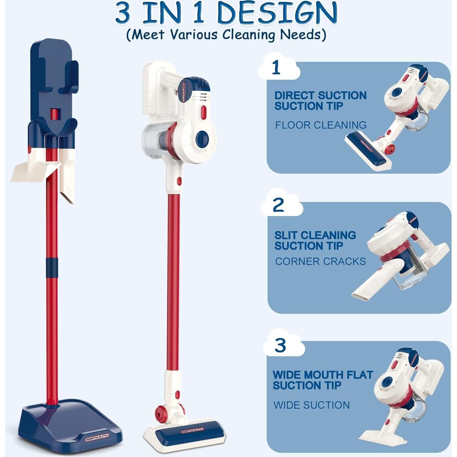 Juego de Limpieza Fistone para Niños 12 Piezas Aspiradora