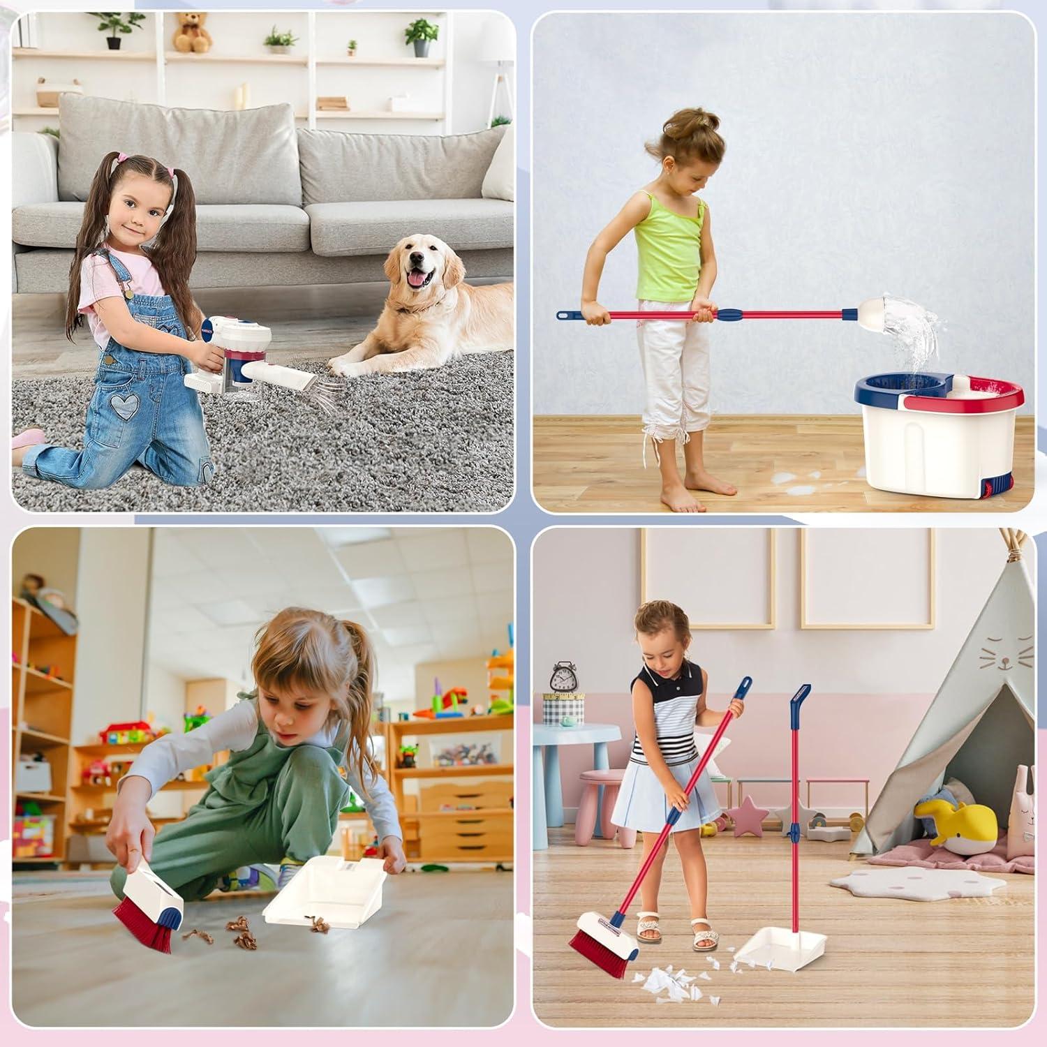 Juego de Limpieza Fistone para Niños 12 Piezas Aspiradora