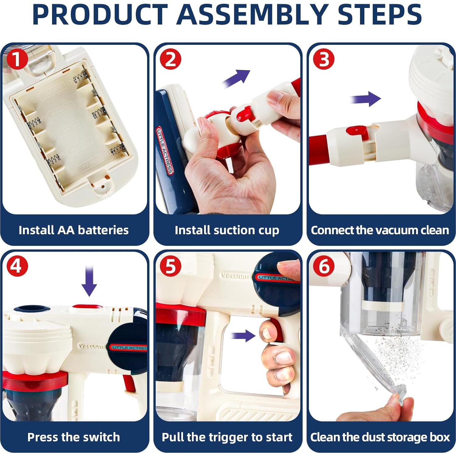 Set de limpieza para niños BLF FUN 3 en 1 con aspiradora