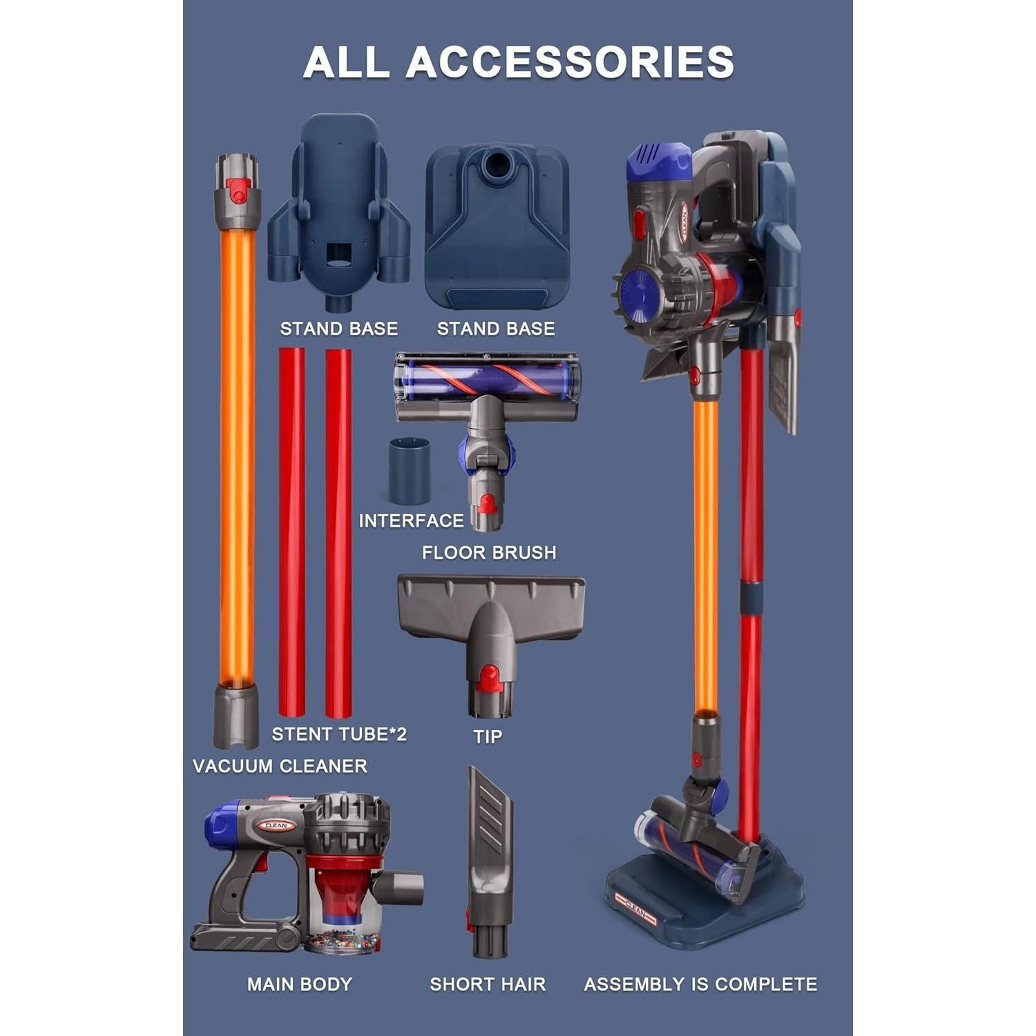 Aspiradora de Juguete Inalámbrica MEIJIABA Azul 0.97 kg