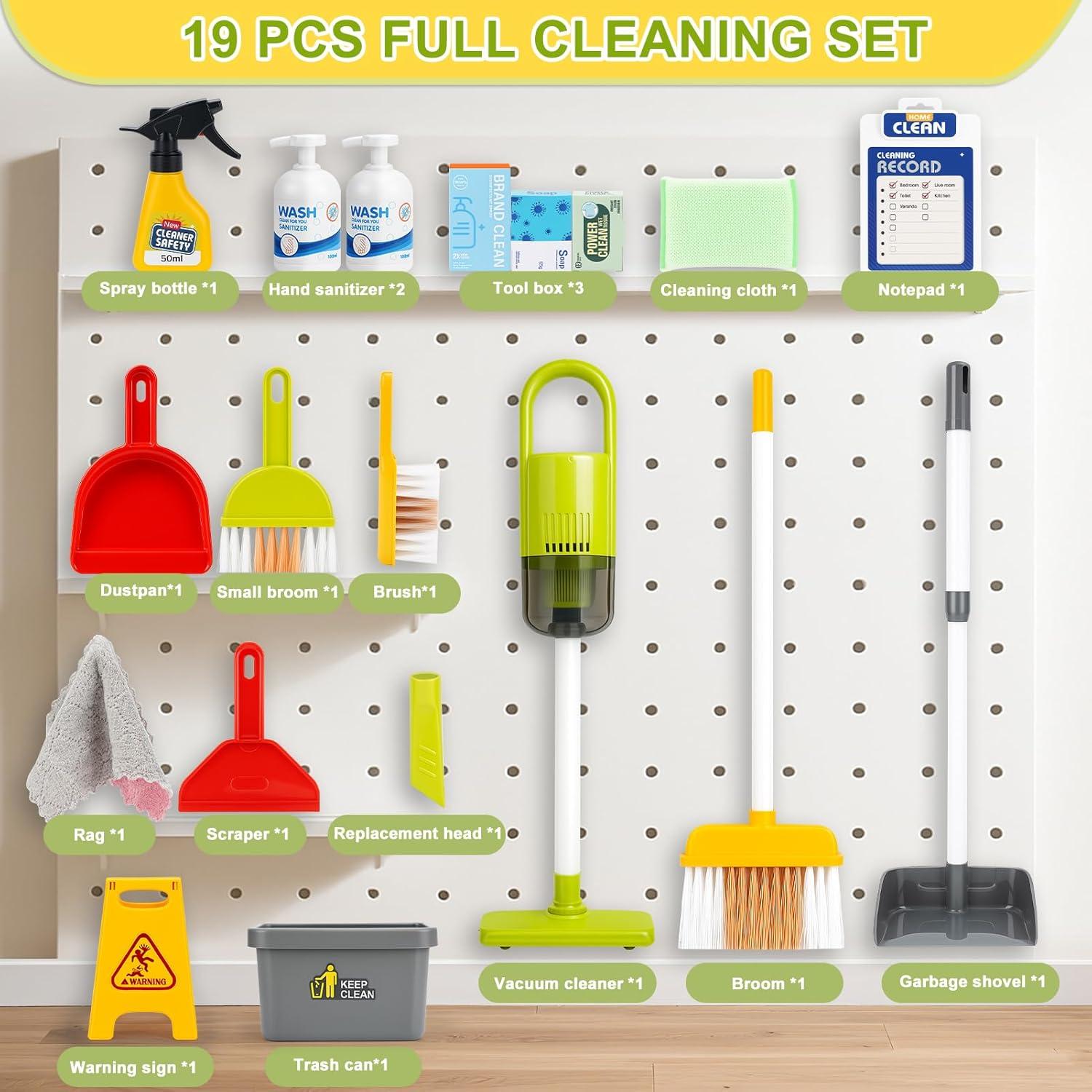 Juego de Limpieza Dreamon 19 Piezas con Aspiradora Realista