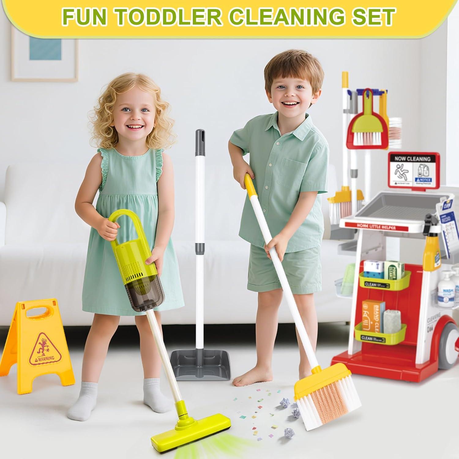 Juego de Limpieza Dreamon 19 Piezas con Aspiradora Realista