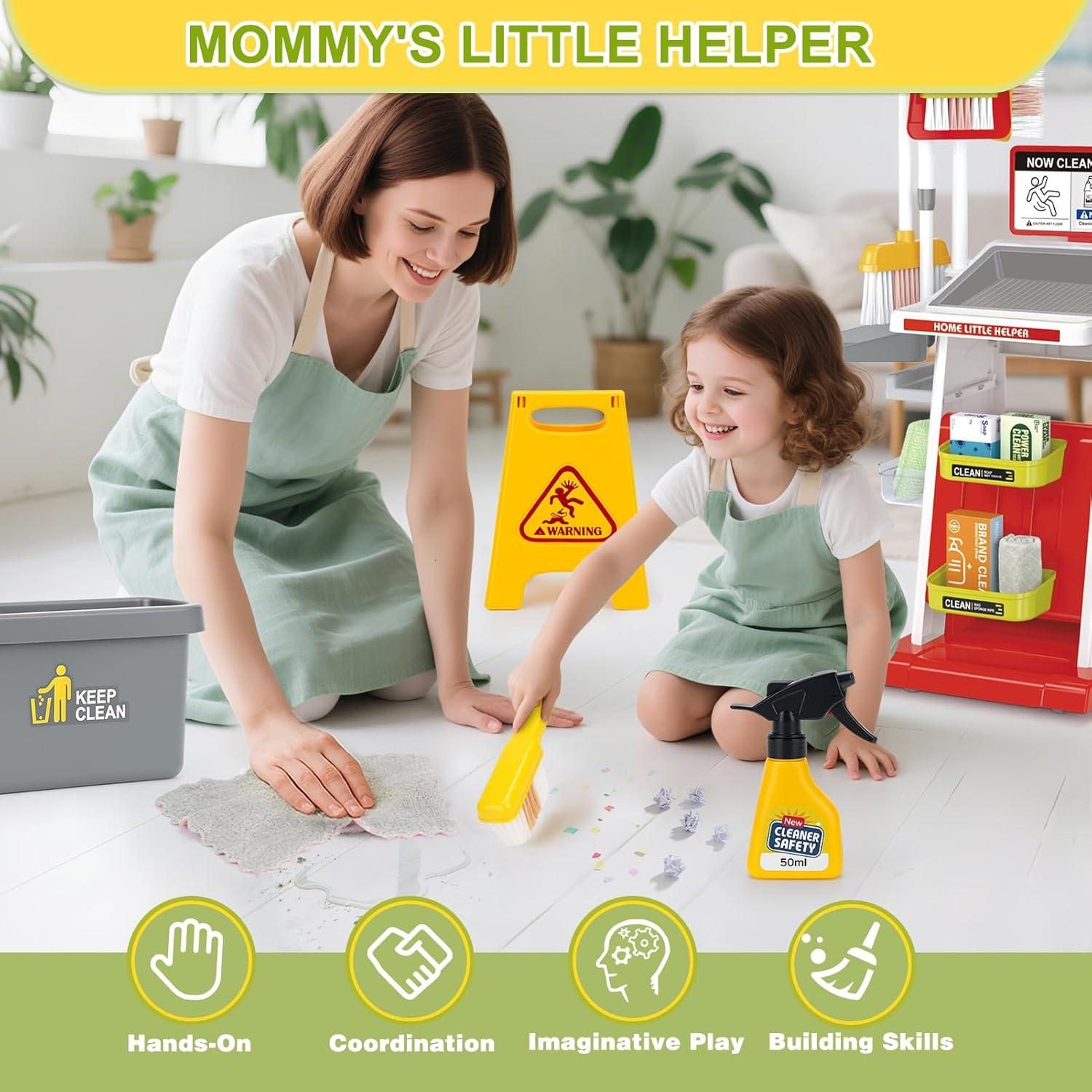 Juego de Limpieza Dreamon 19 Piezas con Aspiradora Realista