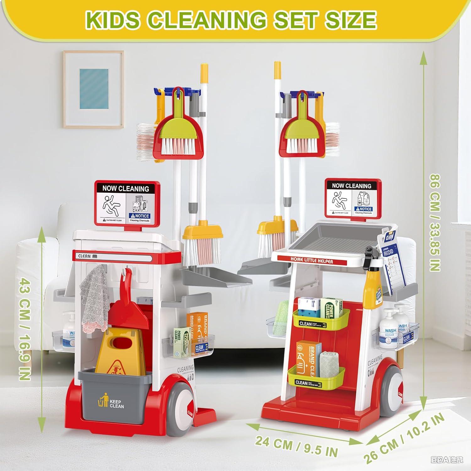 Juego de Limpieza Dreamon 19 Piezas con Aspiradora Realista