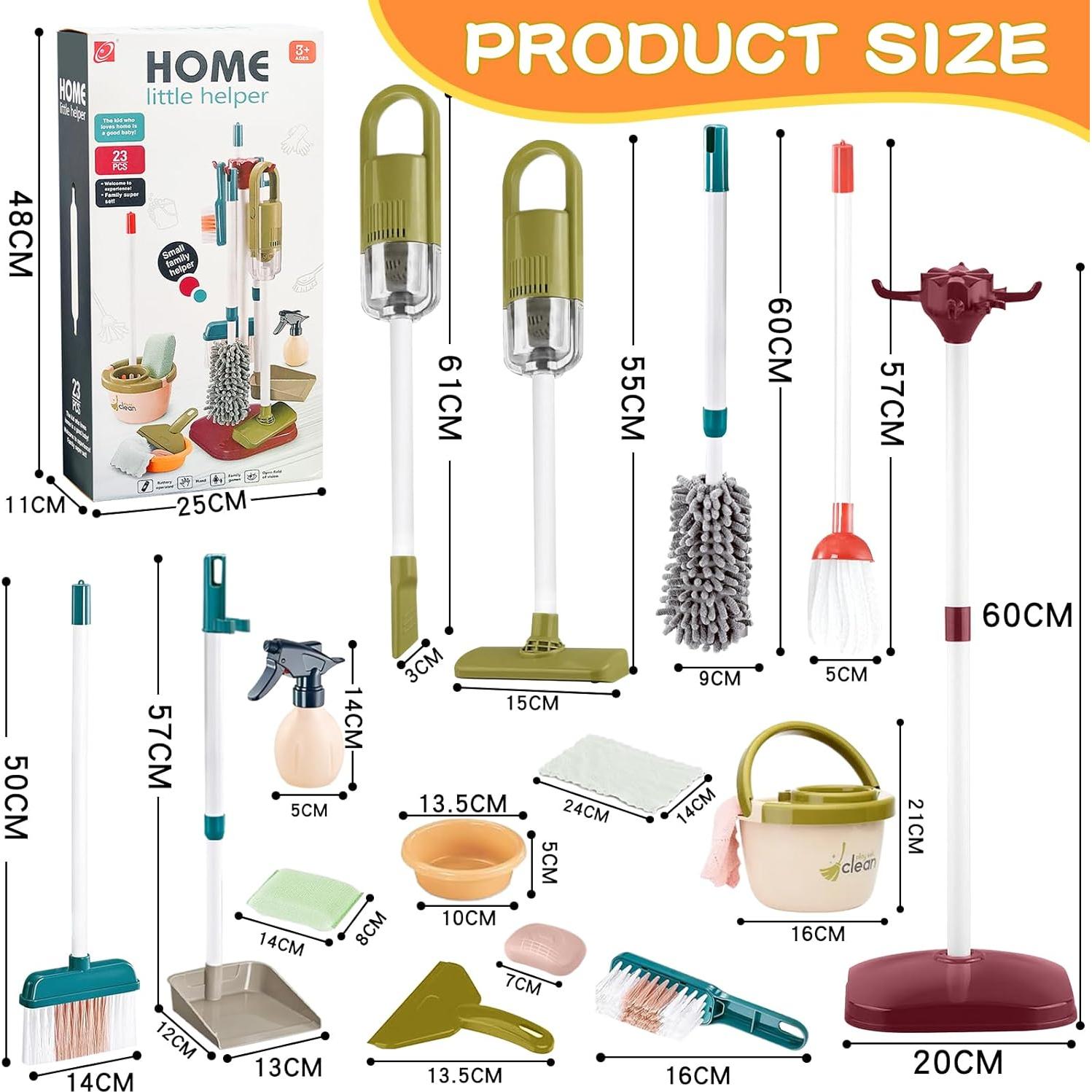 Juego de Limpieza para Niños 15PCS NEWGDN con Aspiradora