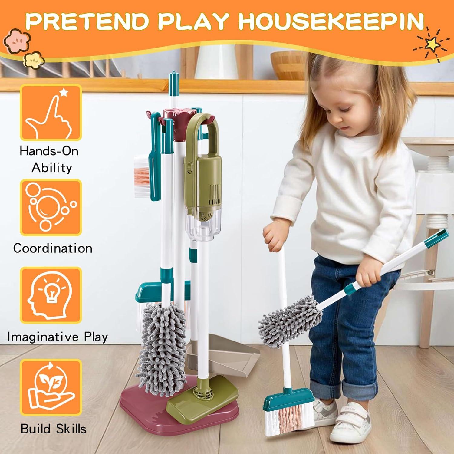 Juego de Limpieza para Niños 15PCS NEWGDN con Aspiradora