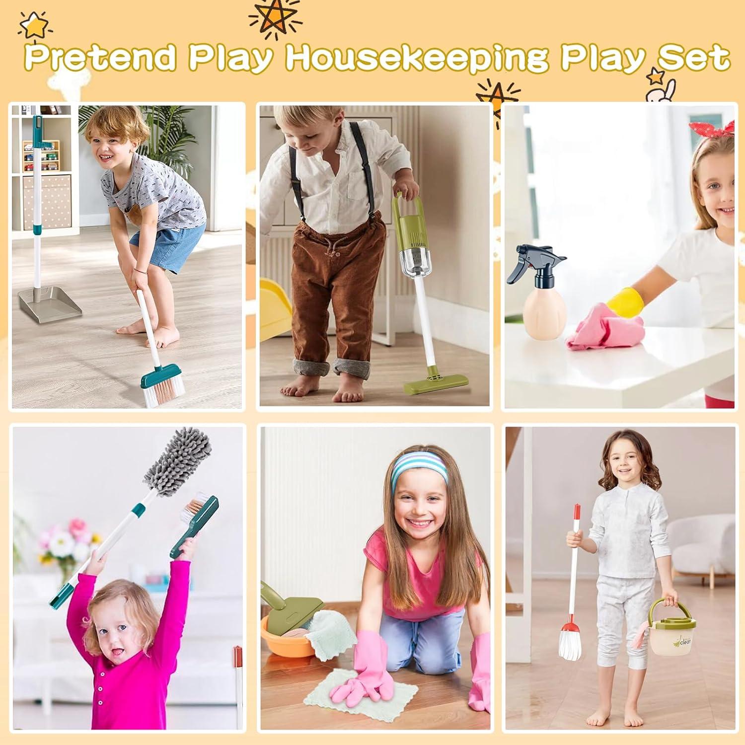 Juego de Limpieza para Niños 15PCS NEWGDN con Aspiradora