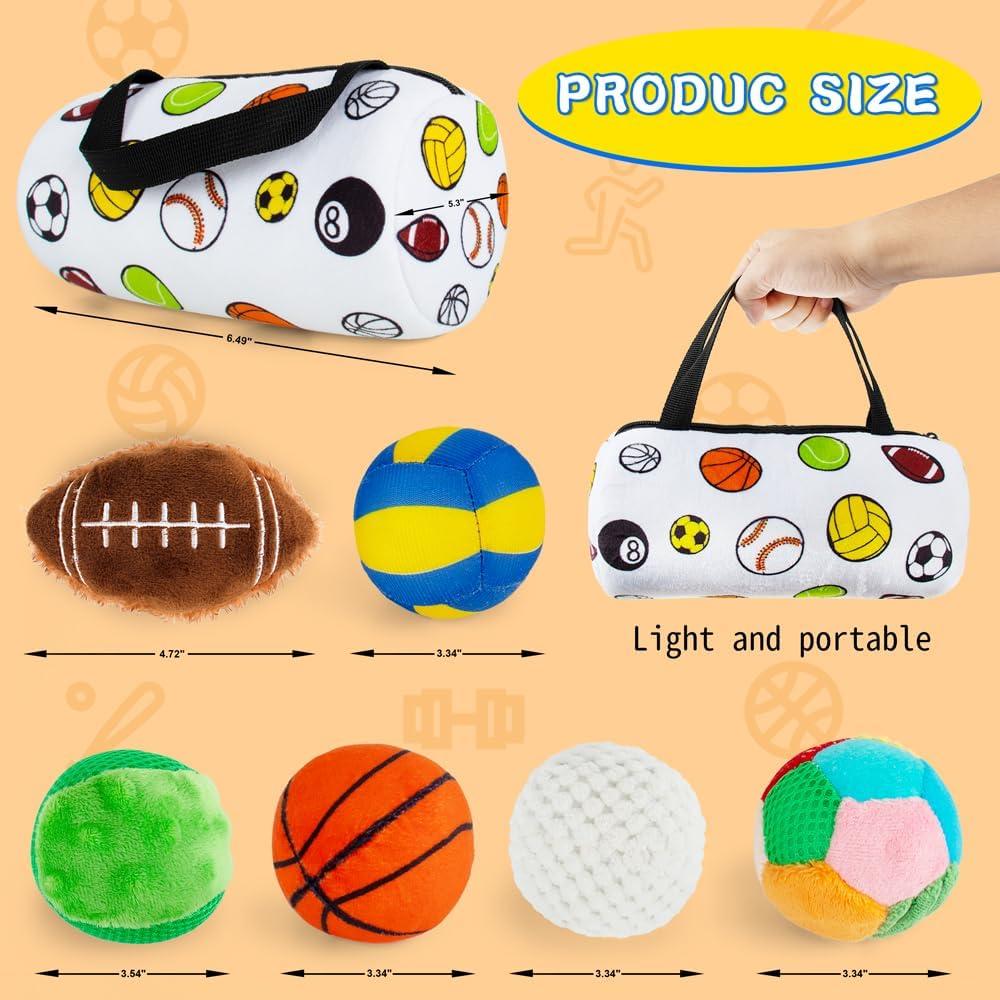 Pelotas Sensoriales para Bebés Beetoy - 6 Texturas y Sonidos